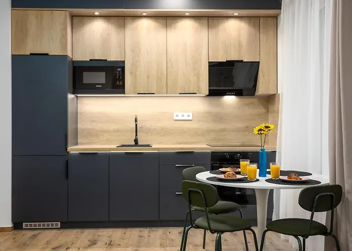 アパート Waterfront Azure Loft With Free Parking ブダペスト